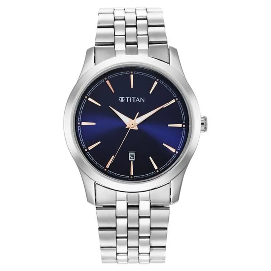 Đồng Hồ Nam Titan Trendsetters Blue Dial Analog Stainless Steel
