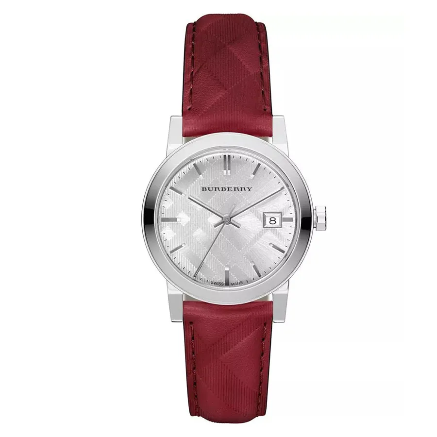 Đồng Hồ Nữ Burberry The Classic Round Red Watch BU9152 Màu Đỏ Bạc