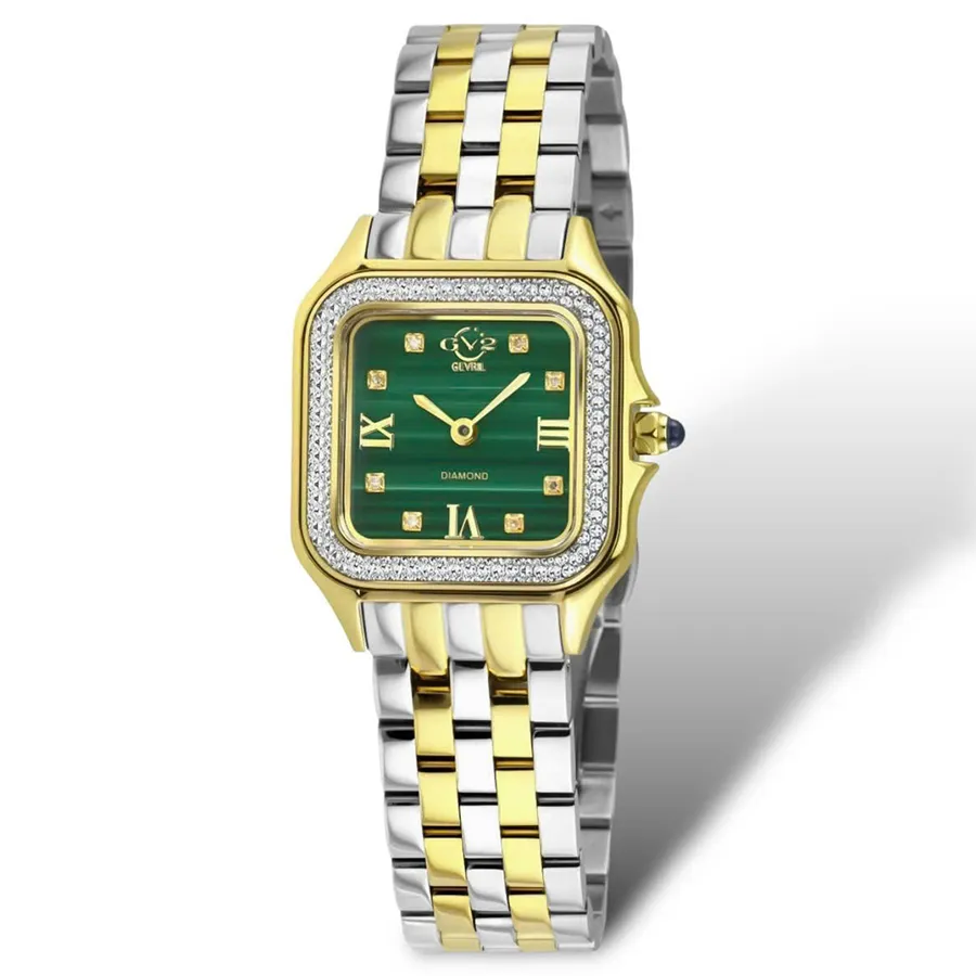 Đồng Hồ Nữ GV2 By Gevril Quartz 121131B Màu Vàng Xanh D-DY