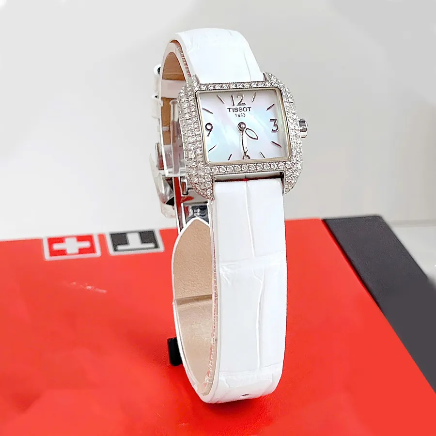 Đồng Hồ Nữ Tissot 1853 T-Wave Diamond Watch Màu Trắng D-DY
