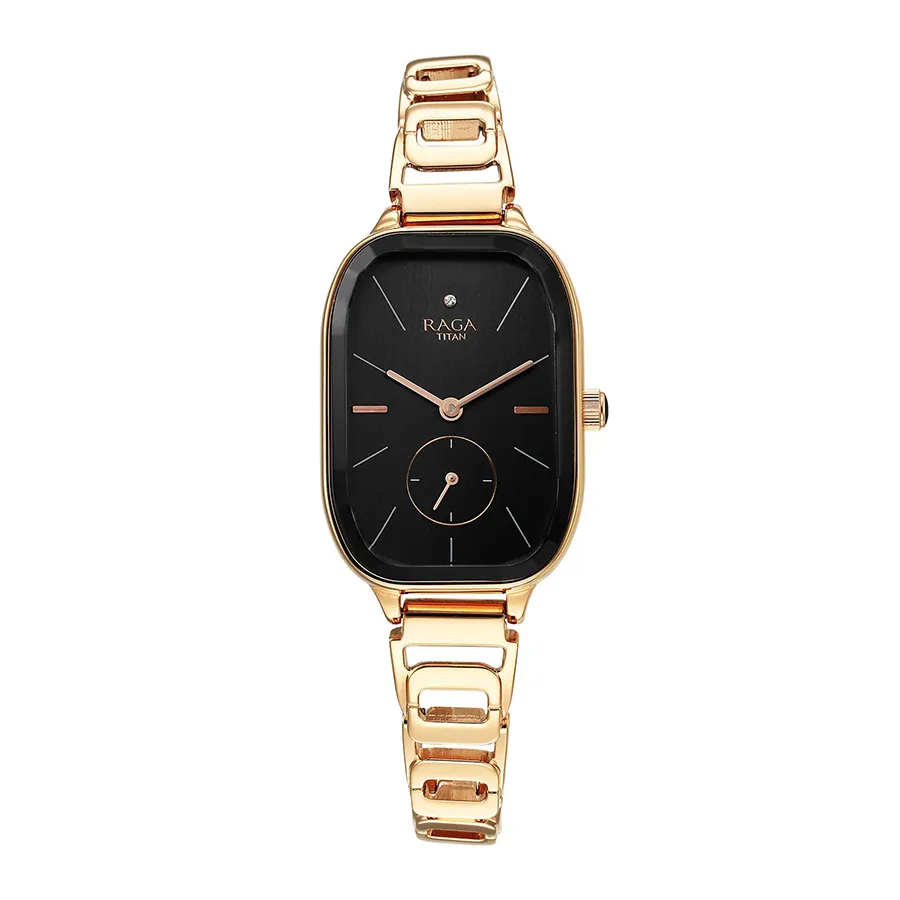 Đồng Hồ Nữ Titan Raga Chic Watch 2687WM01 Màu Vàng Hồng | Vua Hàng Hiệu