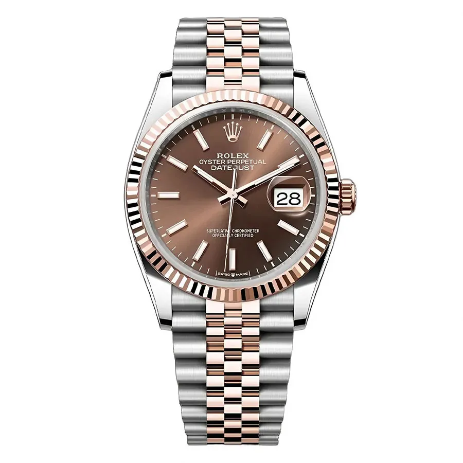Đồng Hồ Rolex Datejust Everose Jubilee 126231 Màu Nâu Bạc N-HL
