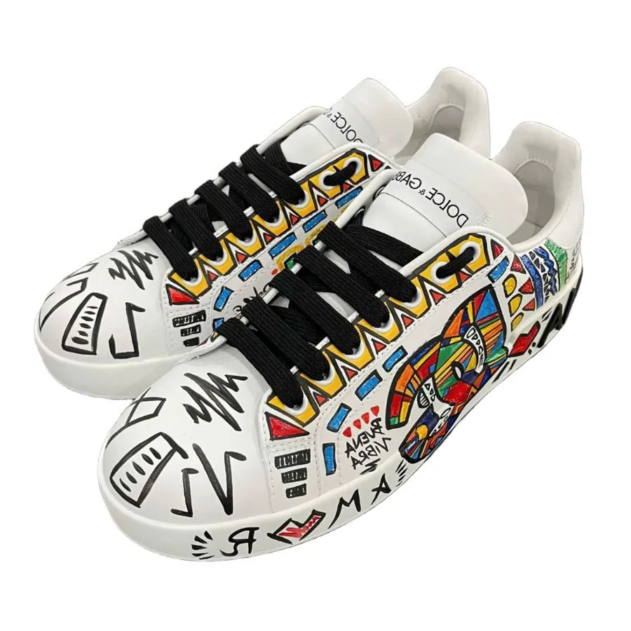 Giày Sneaker Nam Dolce & Gabbana D&G CK1544AL398 Màu Trắng Size 39.5