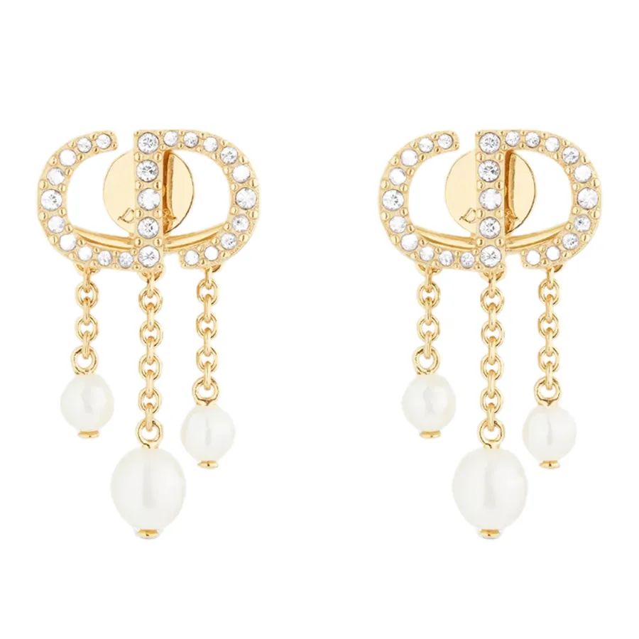 Khuyên Tai Nữ Dior Petit CD Earrings E1549PTCCY_D301 Màu Vàng Gold