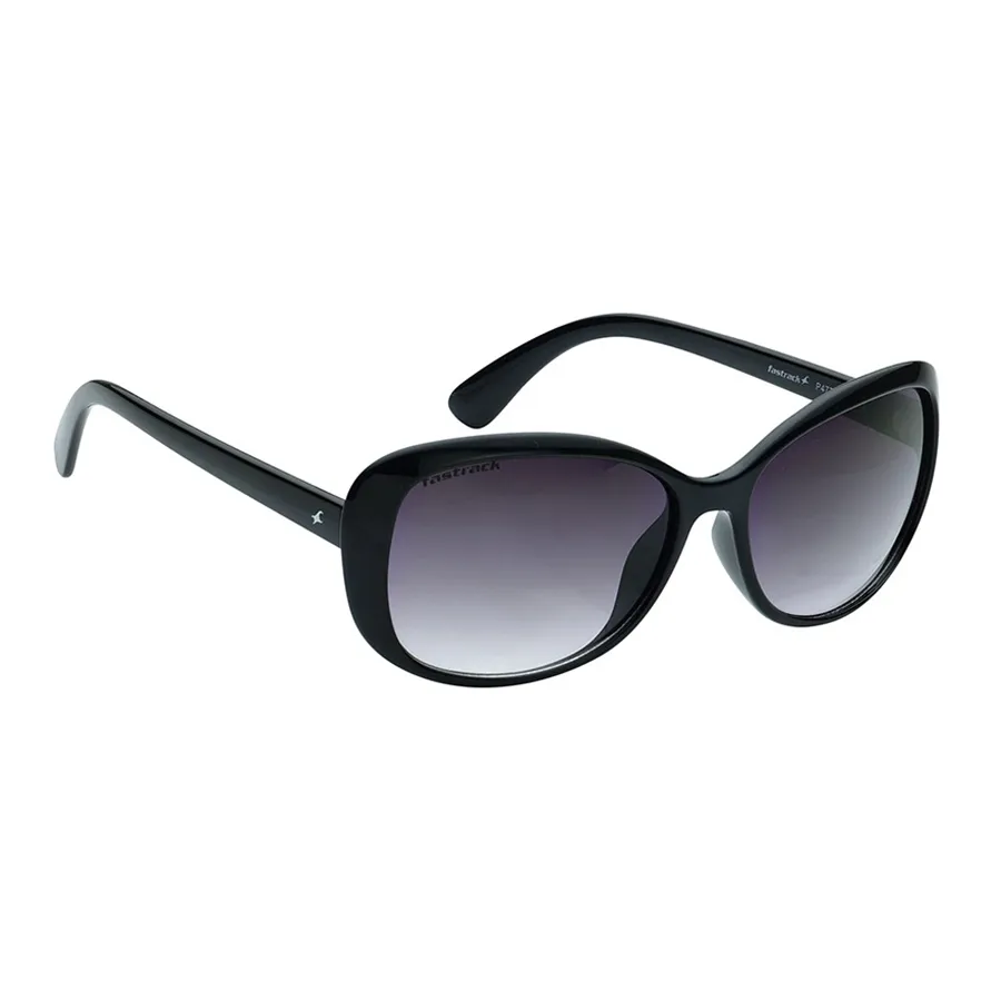 Kính Mát Nữ Fastrack Purple Oval Polarized Sunglasses P477PR1V Màu Đen Tím