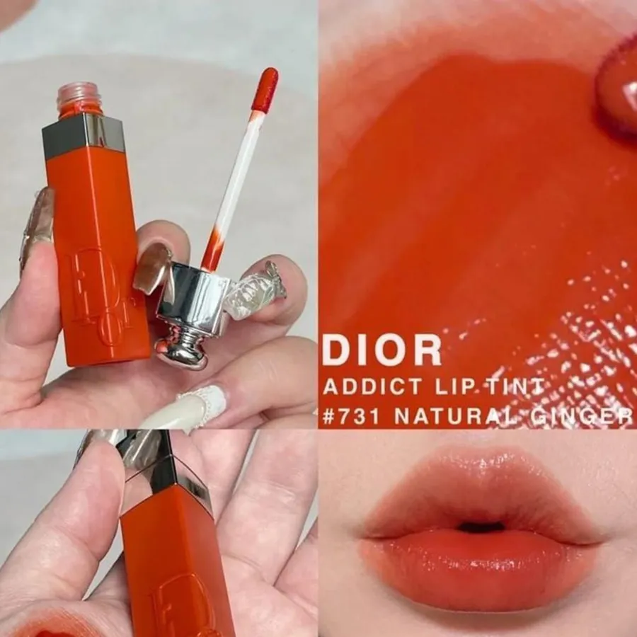 Son Kem Dior Addict Lip Tint 731 Natural Ginger Màu Cam Gạch | Vua