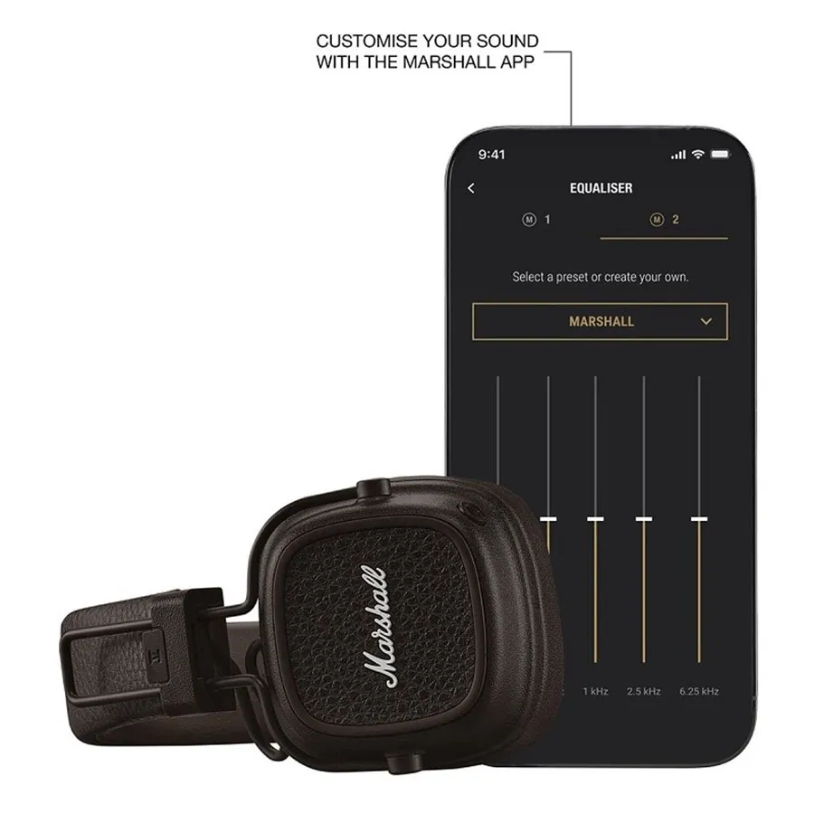 Tai nghe Marshall Major V (5) Màu Nâu [Chính Hãng Marshall - Bảo