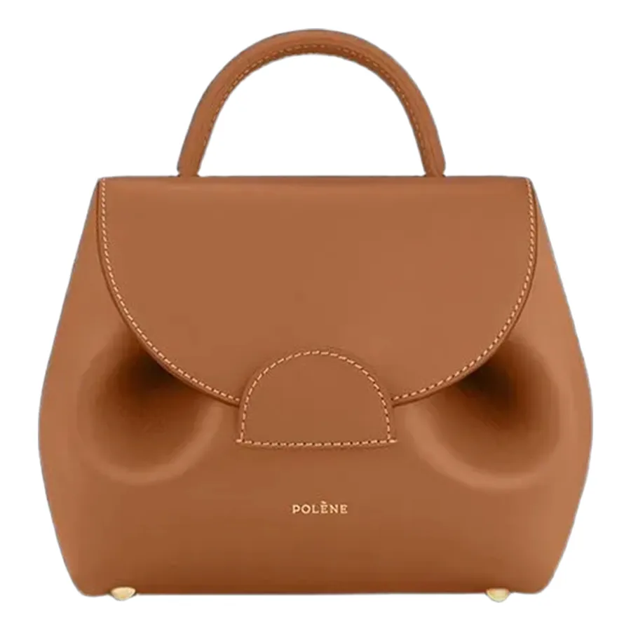 Túi Đeo Chéo Nữ Polène Numéro Un Nano Edition Smooth Camel Crossbody Bag Màu Nâu Camel D-NA