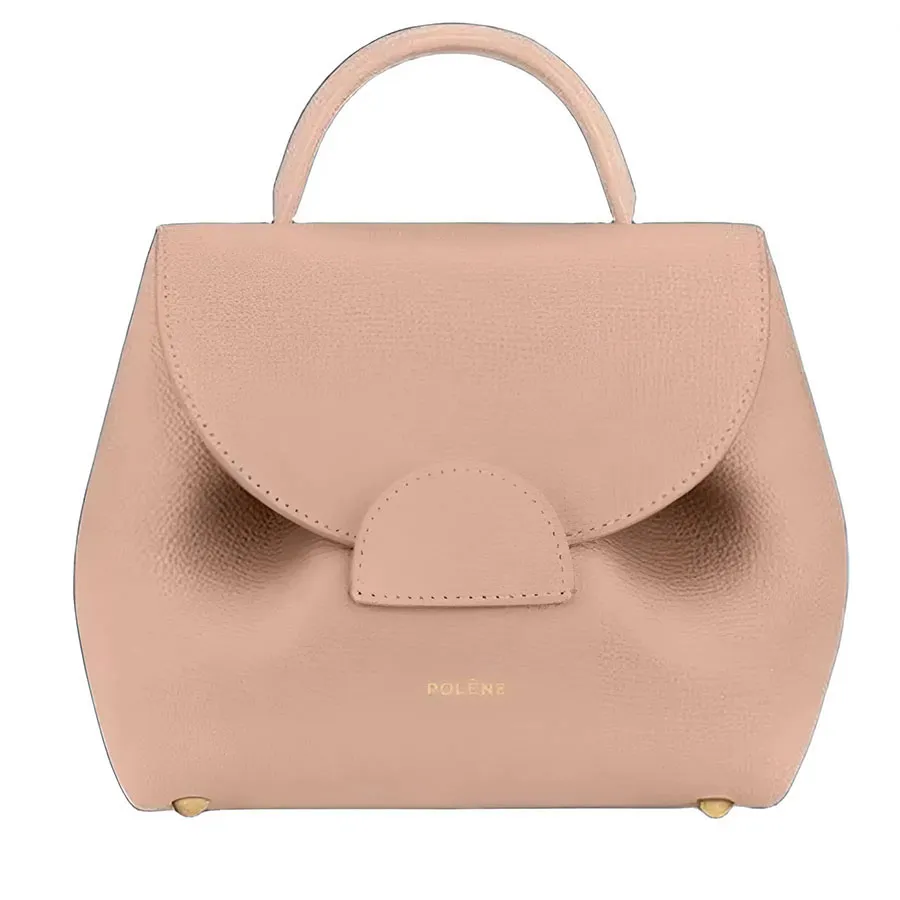 Túi Đeo Chéo Nữ Polène Numéro Un Nano Edition Textured Nude Crossbody Bag Màu Hồng D-NA