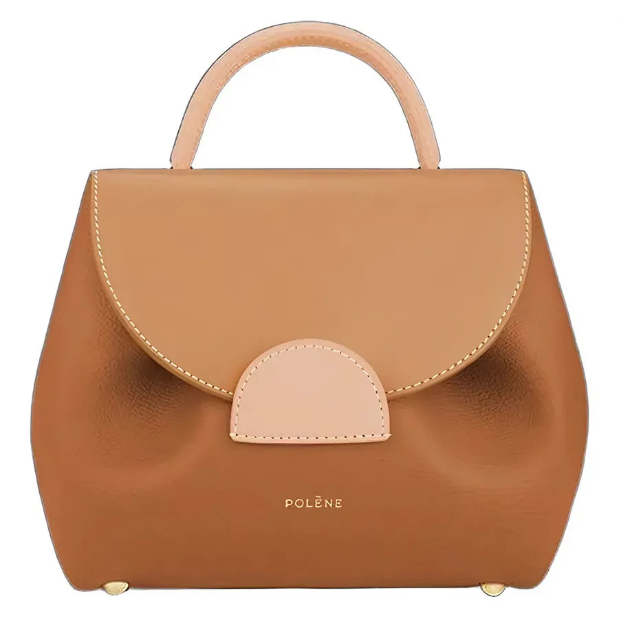 Túi Đeo Chéo Nữ Polène Numéro Un Nano Edition Trio Camel Crossbody Bag Màu Nâu Camel