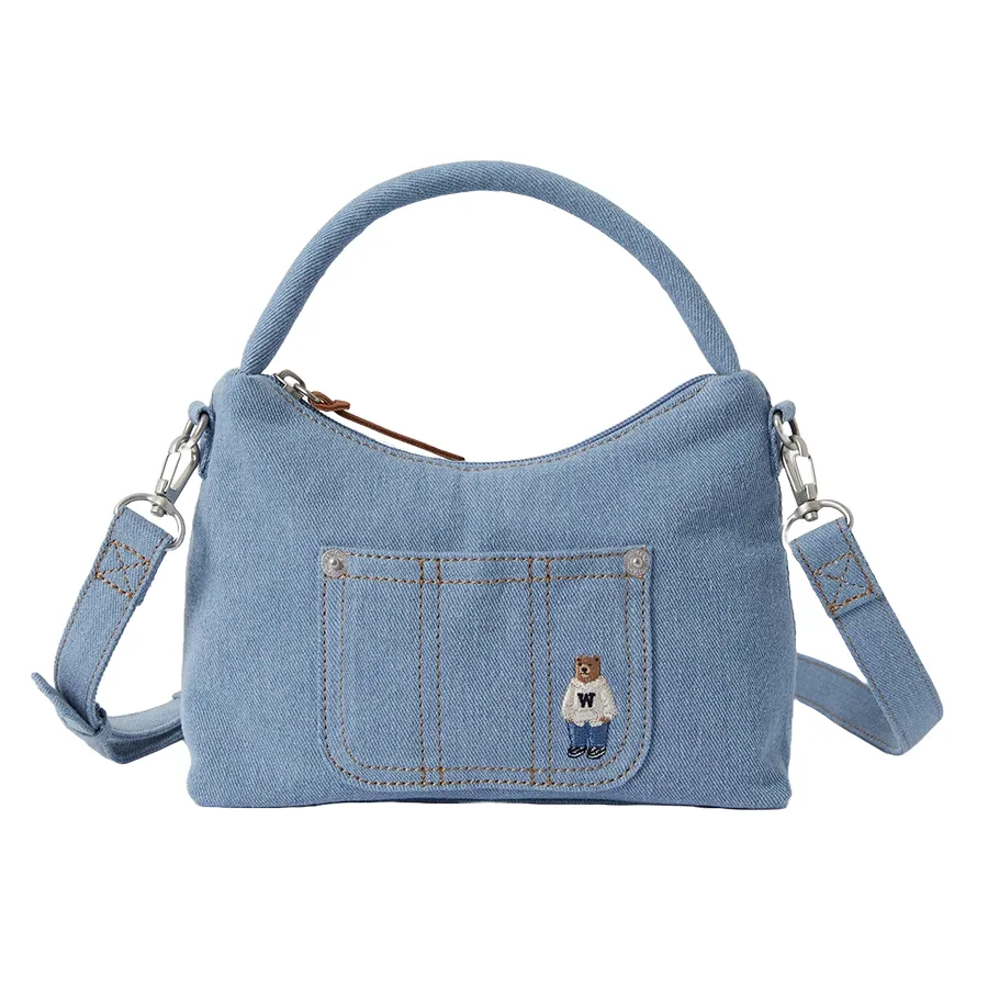 Túi Đeo Chéo Nữ WHOAU Steve Hobo Cross Bag Light Blue Màu Xanh Lam Sáng