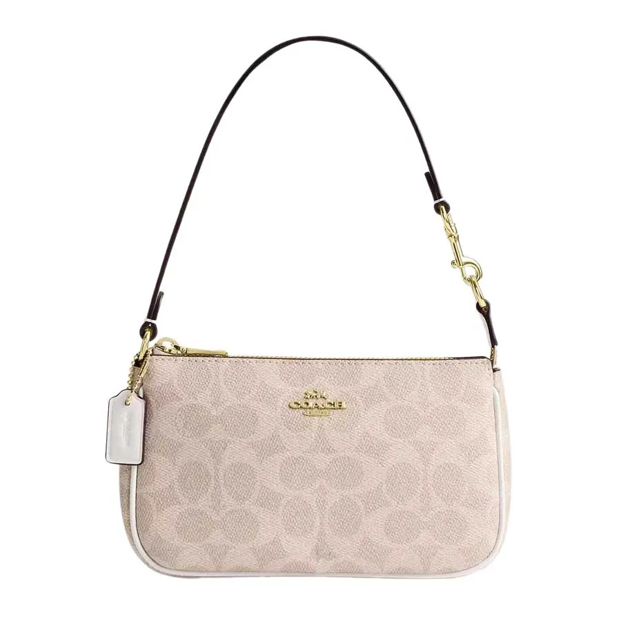 Túi Đeo Vai Nữ Coach Nolita 19 In Signature Canvas Shoulder Bag CW426 Màu Vàng Cát