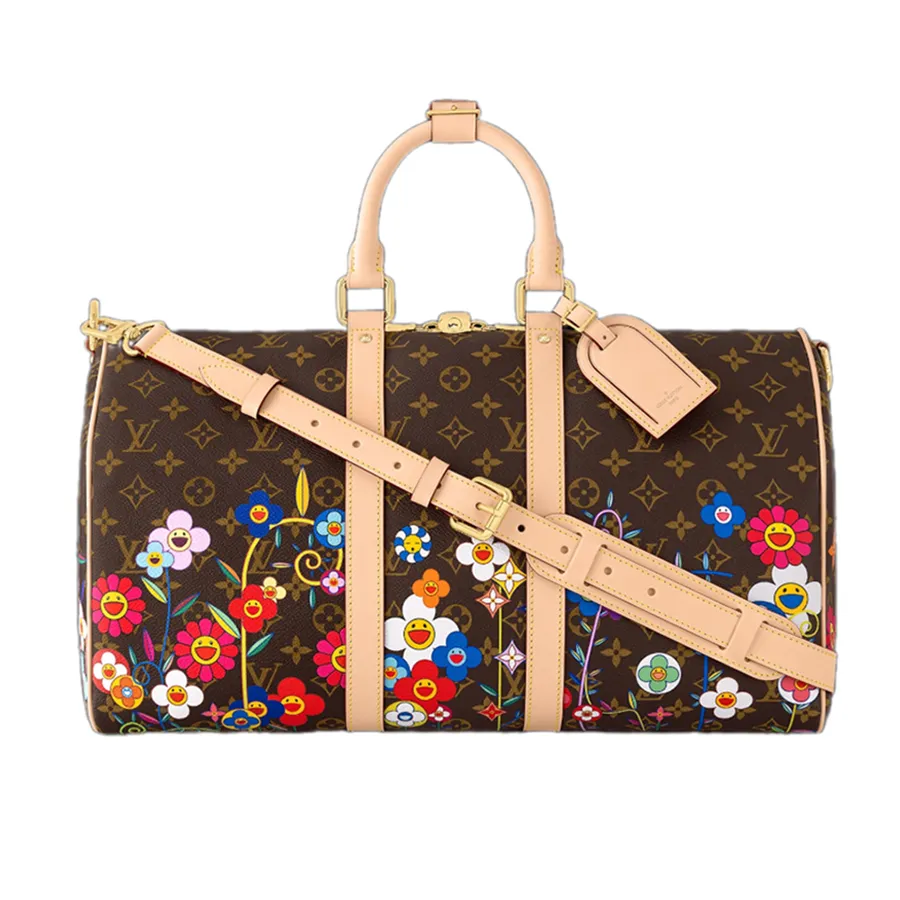 Túi Đựng Đồ Louis Vuitton LV x TM Keepall Bandoulière 45 M14182 Màu Nâu