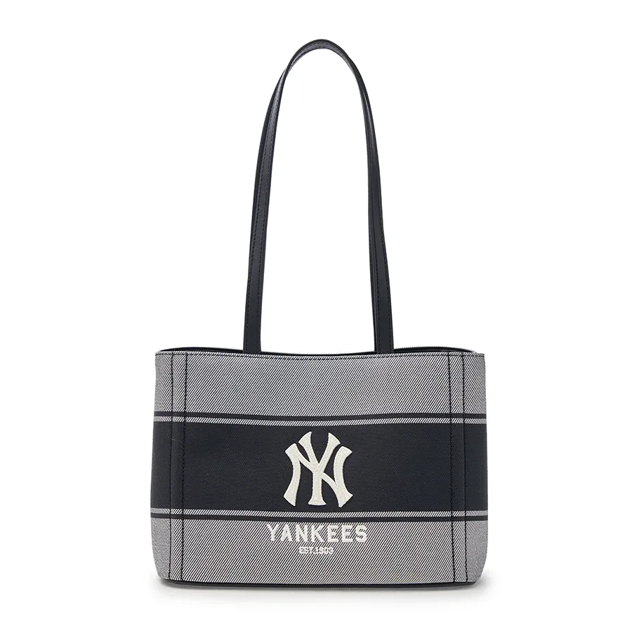 Túi Tote MLB Varsity Lettering Canvas Tote Bag New York Yankees 3ABQB015N-50BKS Màu Đen