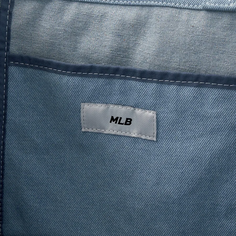 Túi Tote MLB Vintage Lettering Denim Shopper Bag LA Dodger