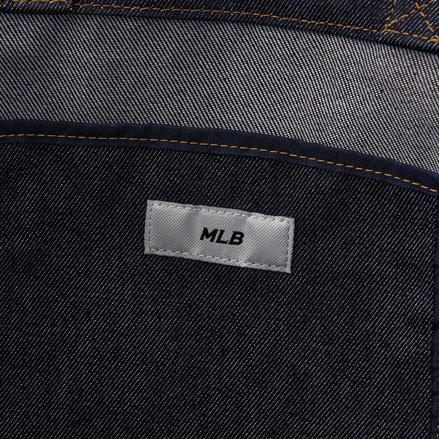 Túi Tote MLB Vintage Lettering Denim Shopper Bag New York