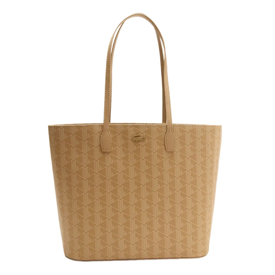 Túi Tote Nữ Lacoste Women's Monogram Print Tote Bag NF4208DG L01 Màu Beige N-TL