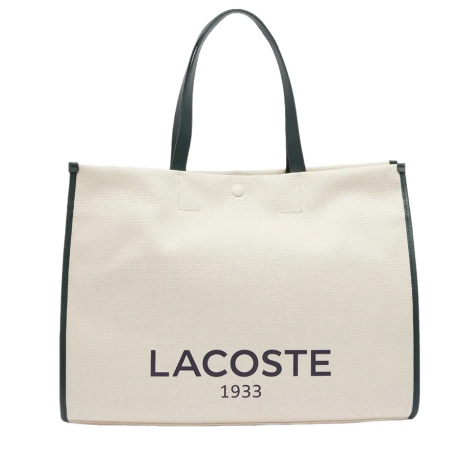 Túi Tote Unisex Lacoste Large Heritage Canvas Tote NU4342TD F89 Màu Trắng N-TL