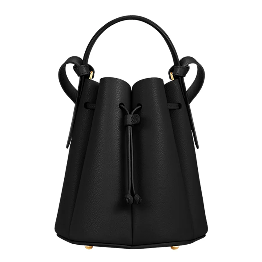 Túi Xách Nữ Polène Numéro Huit Mini Edition Textured Black Màu Nâu