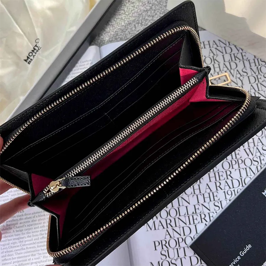 Ví Montblanc Sartorial Long Zip Wallet 114718 Màu Đen D-HH | Vua
