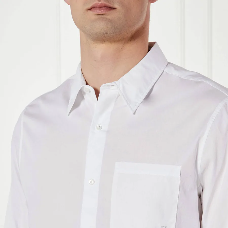 Áo Sơ Mi Nam Calvin Klein CK Classic Fit Shirt LV040QM160_BIYAA Màu Trắng Size L
