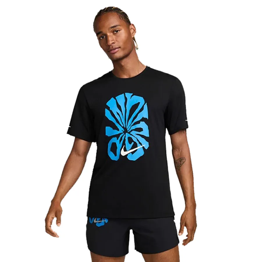 Bộ Quần Áo Thể Thao Nam Nike Rise 365 Run Energy FZ1081-010/ FV9613-010 Màu Đen Size S (Form Á)