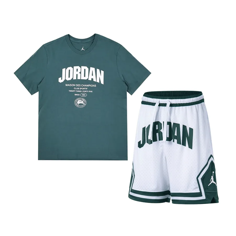 Bộ Thể Thao Nam Nike Jordan Jordan Sport FZ1926-366/FV8613-100 Màu Xanh -Trắng Size S (Form Á)