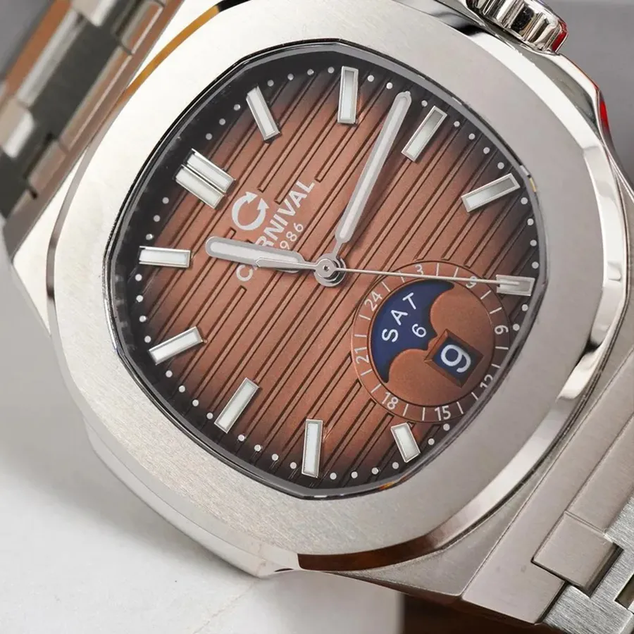 Medusa Paulareis Nautilus Đồng Hồ Nam Carnival 8110G1-VT-N Màu Bạc