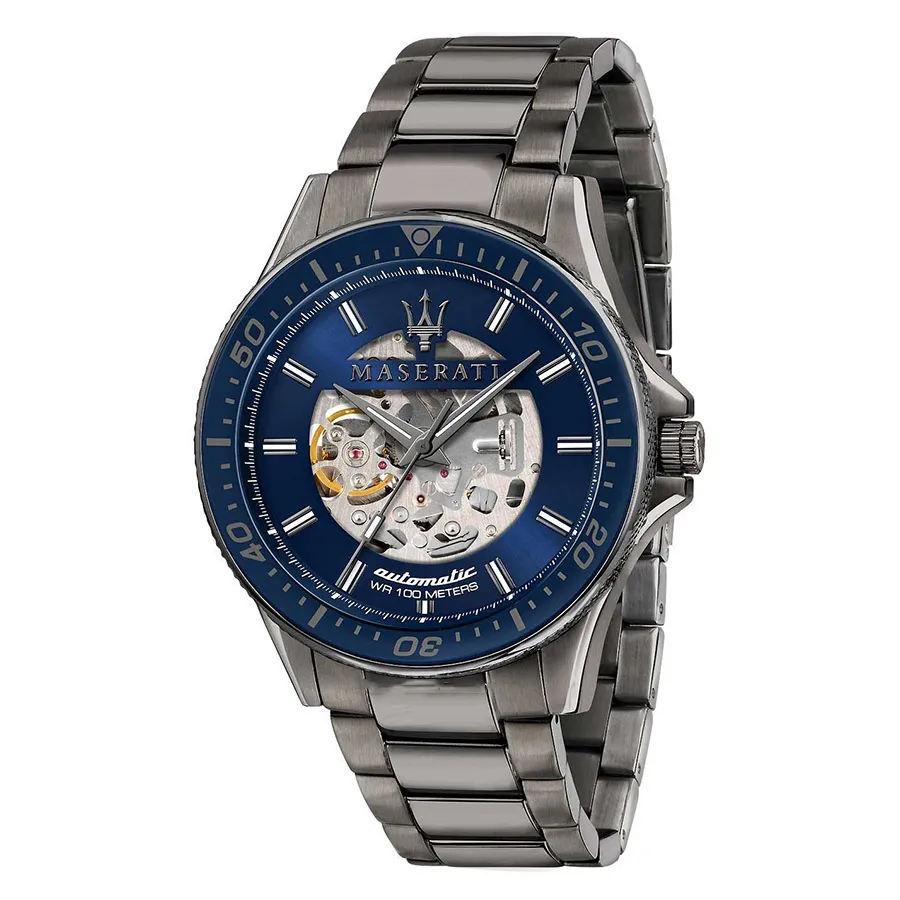 Đồng Hồ Nam Maserati Sfida Blue Dial Automatic R8823140001 Màu Bạc