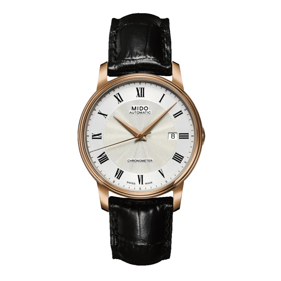 Đồng Hồ Nam Mido Baroncelli III Automatic M901.408.76.033.20 (M9014087603320) Màu Đen Trắng