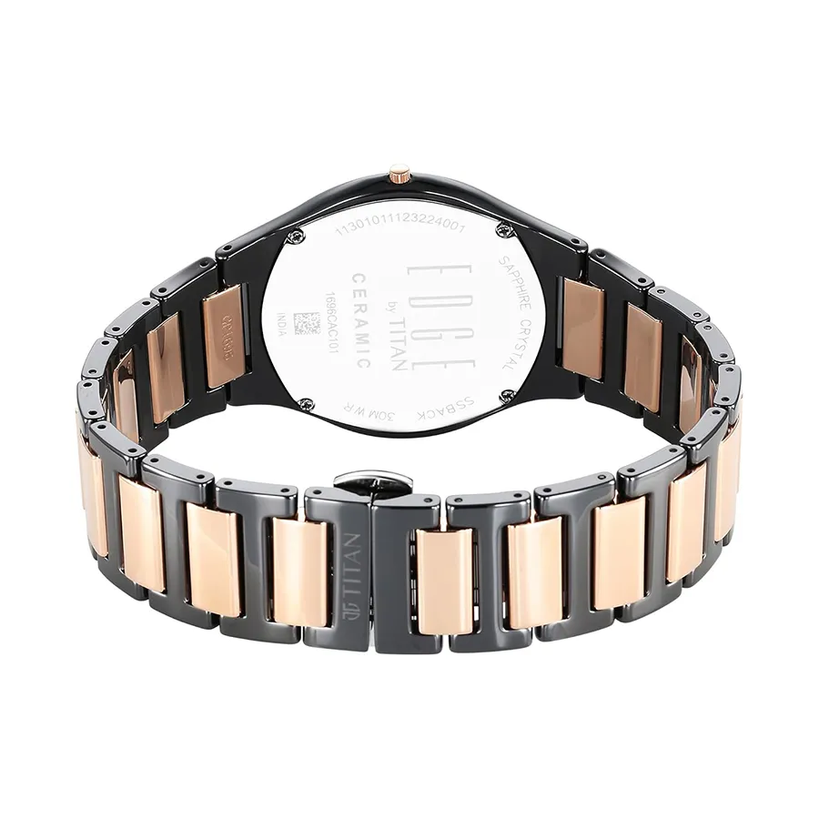 Đồng Hồ Nam Titan Edge Ceramic Quartz Watch With Diamonds 1696KC02