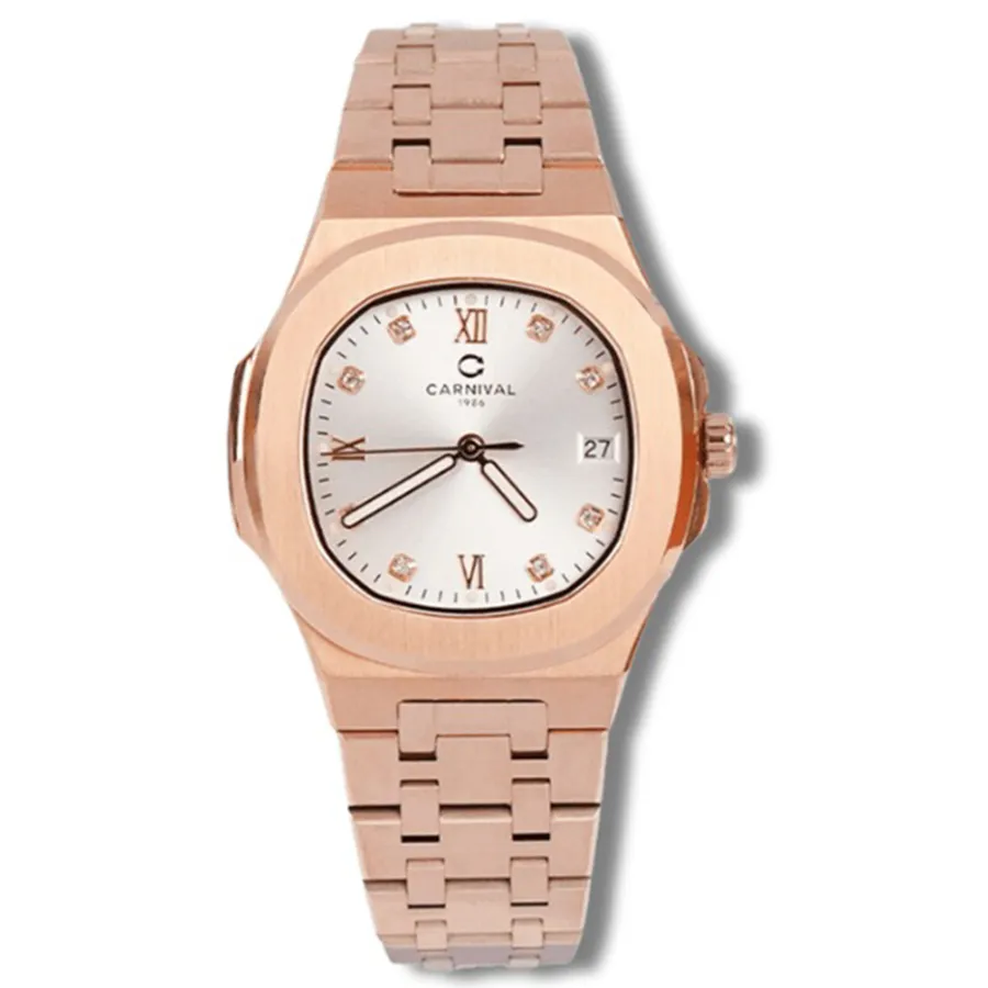 Đồng Hồ Nữ Carnival 34mm 8160-VH-T Màu Vàng Hồng