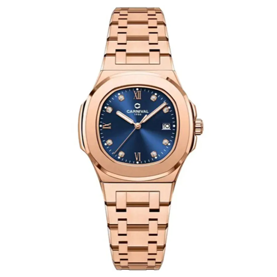 Đồng Hồ Nữ Carnival 34mm Carnival 8160L-VH-X Màu Xanh/ Vàng Hồng