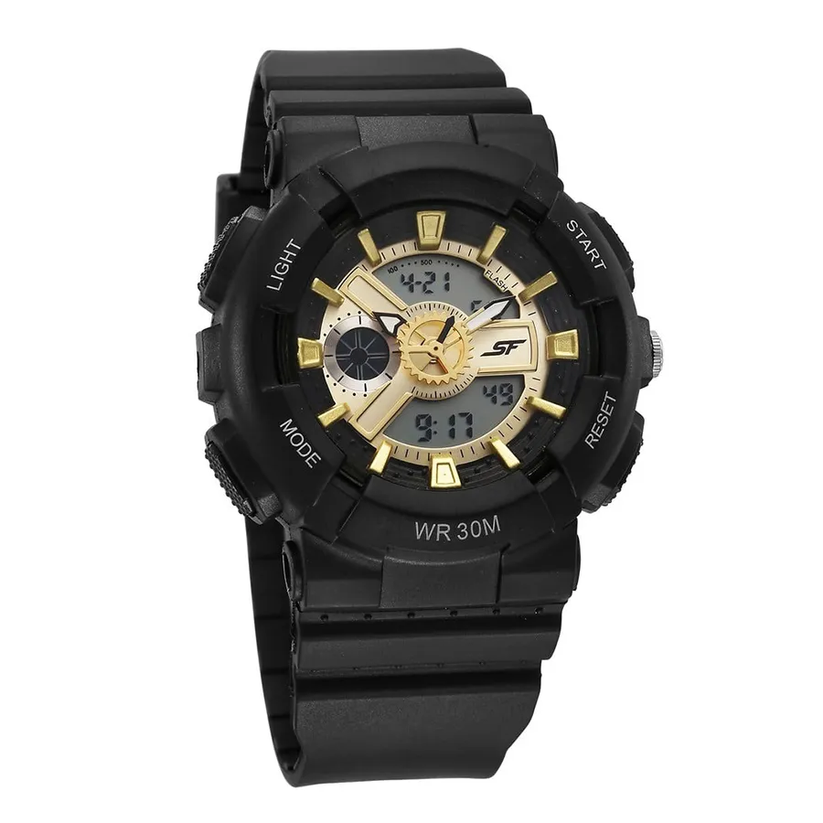 Đồng Hồ Nam Sonata Watch 87057PP04 Màu Đen - Vàng