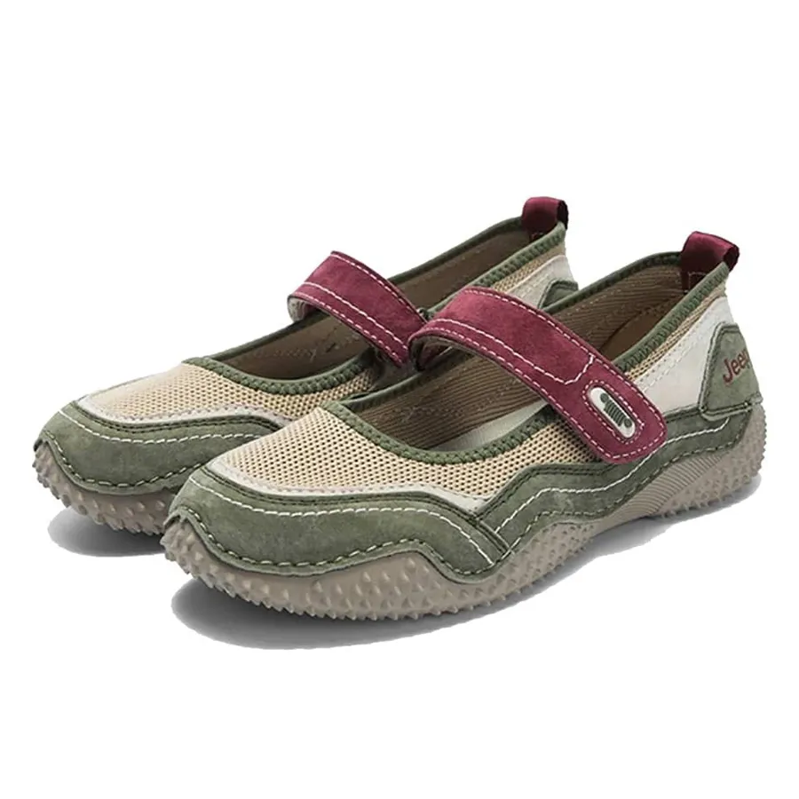 Giày Bệt Nữ Jeep Mary Jane Sandals P651W13129 Màu Xanh Size 36