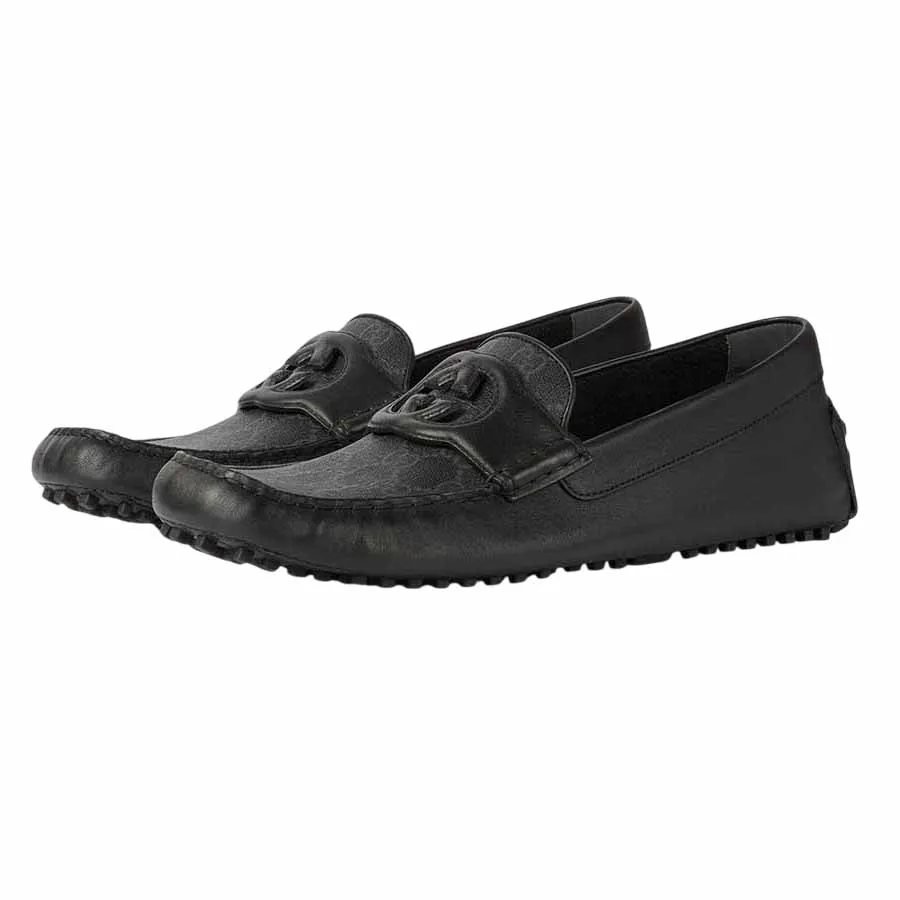 Giày Lười Nam Gucci Interlocking G Driver Black 730148-AAB7Z-1000 Màu Đen Size 39.5 N-LV