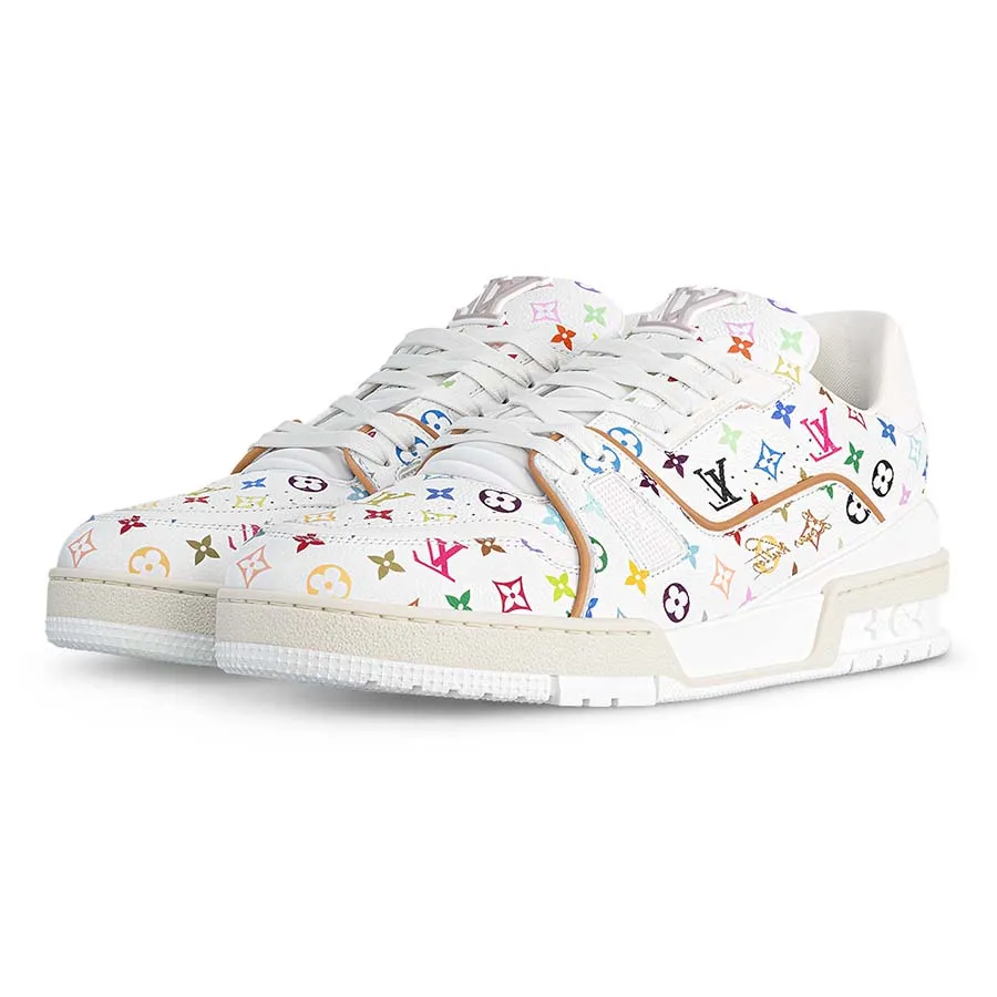 Giày Thể Thao Nam Louis Vuitton LV x TM Trainer 1AHEKG Màu Trắng Size 41