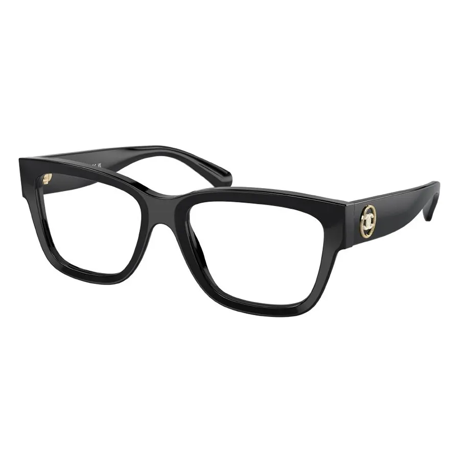 Kính Mắt Cận Unisex Chanel Eyeglasses CH3455 C622 Black Màu Đen