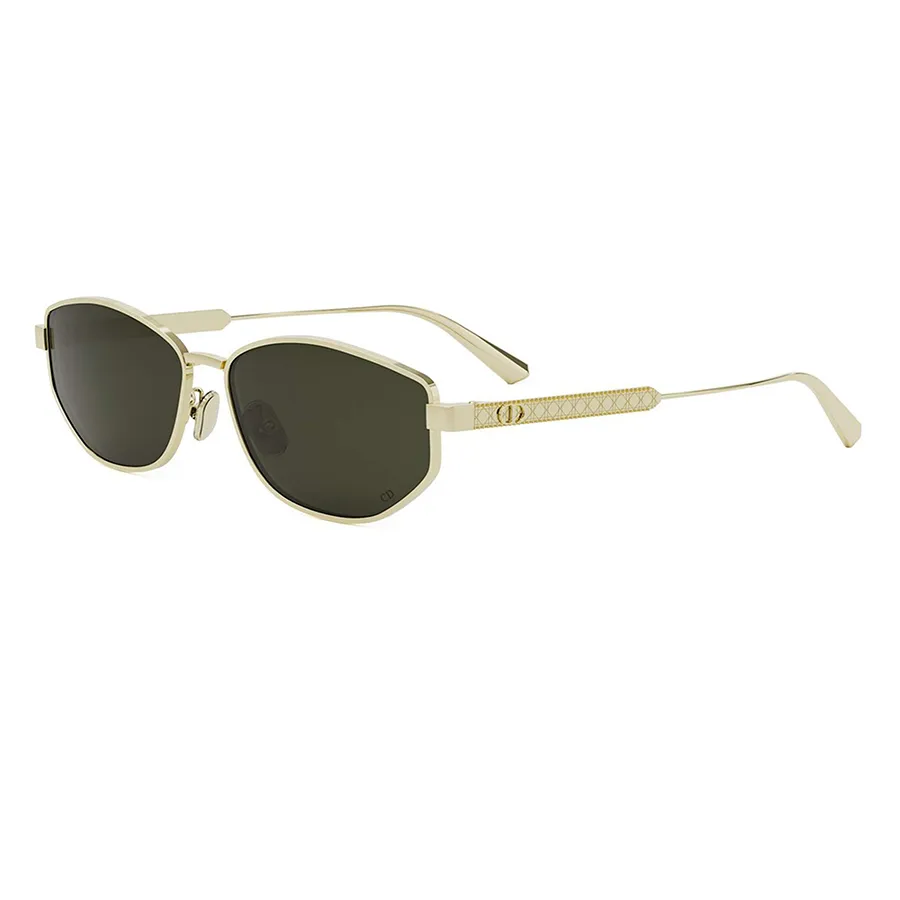 Kính Mát Dior Cannage B1U B0C0Sunglasses SS25 Màu Xanh Vàng