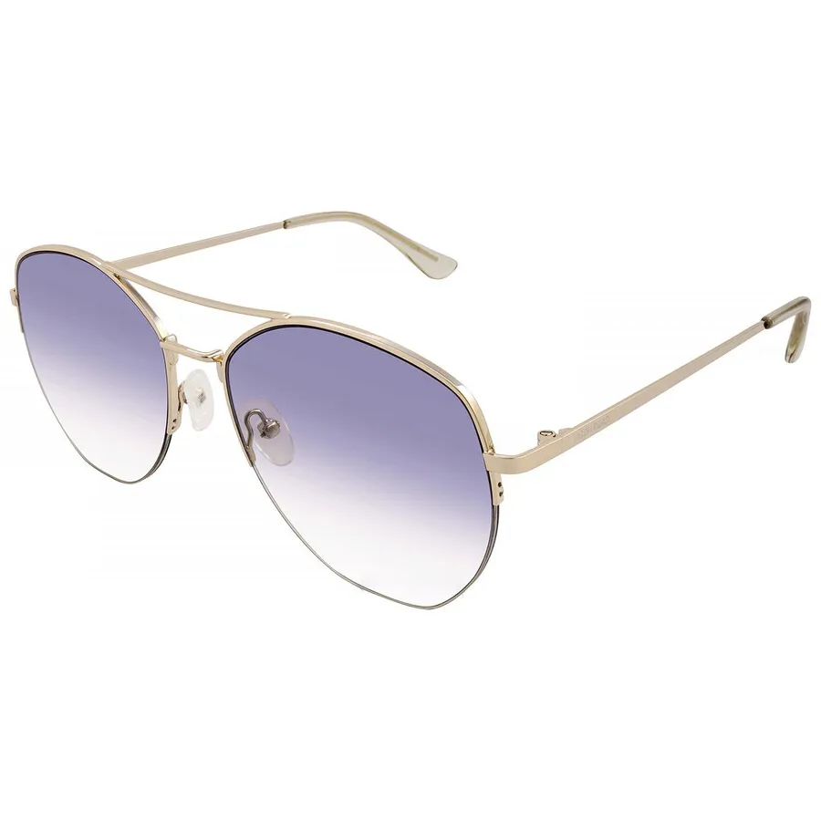 Kính Mát Unisex Calvin Klein Blue Gradient Pilot Ladies Sunglasses CK20121S 717 57 Màu Xanh Vàng