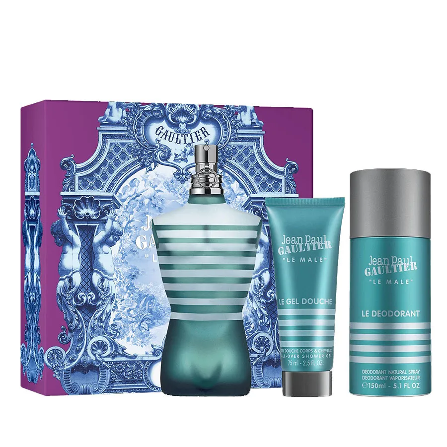 Set Nước Hoa Nam Jean Paul Gaultier Le Male Eau De Toilette 3 Món N-TB