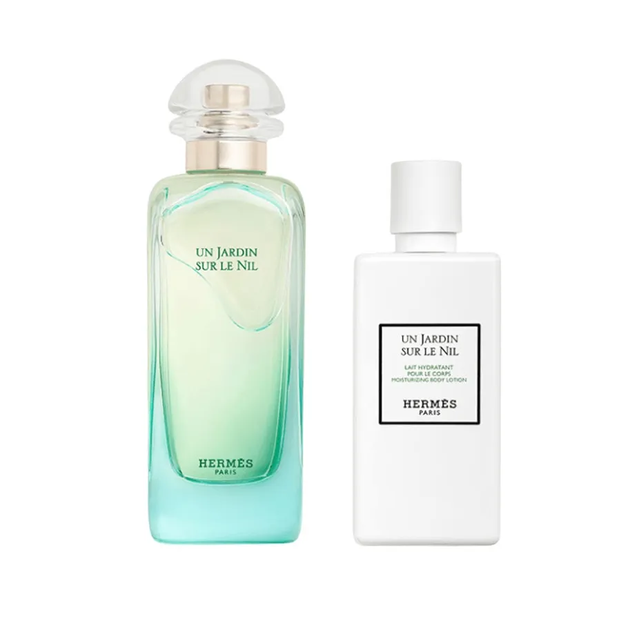 Set Nước Hoa Unisex Hermès Un Jardin Sur Le Nil 100ml Và Body