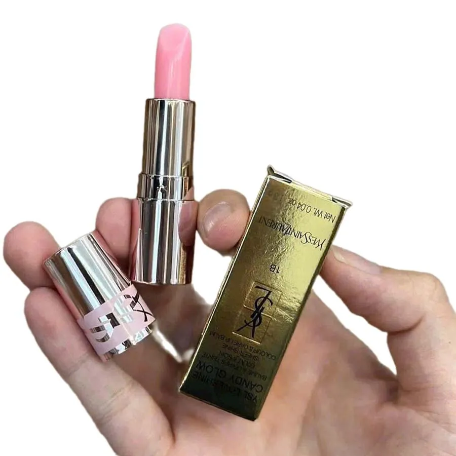 Son Dưỡng YSL Yves Saint Laurent Candy Glow Tinted Butter Balm 1B Pink Sunrise Mini Màu Hồng Trong Suốt