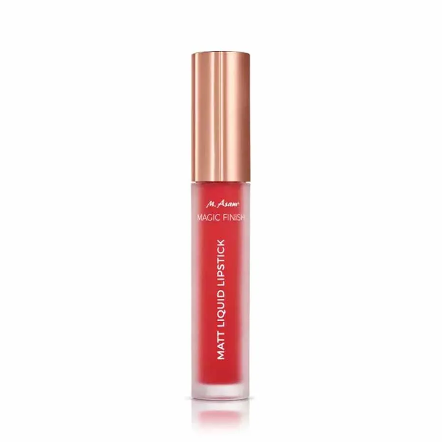 Son Kem Lì M. Asam Magic Finish Matt Liquid Lipstick Cherry Màu Đỏ Anh Đào 4ml