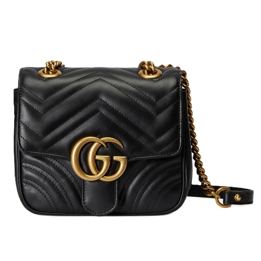 Túi Đeo Chéo Nữ Gucci GG Marmont Mini Shoulder Bag 739682 AABZC 1000 Màu Đen