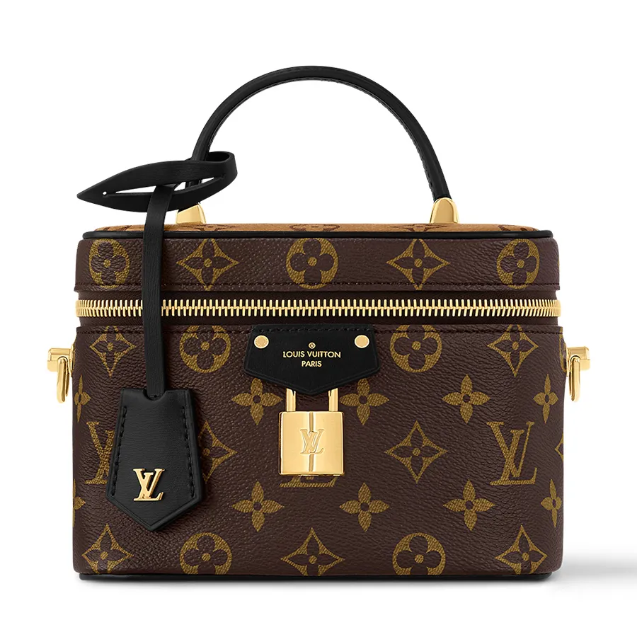 Túi Đeo Chéo Nữ Louis Vuitton LV Vanity PM Bag M47128 Màu Nâu