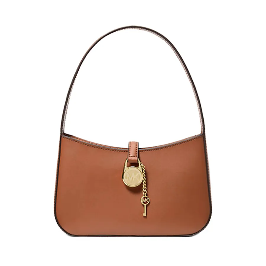 Túi Đeo Vai Nữ Michael Kors MK Lyra Small Leather Pochette Shoulder Bag Màu Nâu