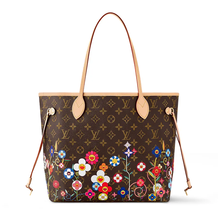 Túi Tote Nữ Louis Vuitton Neverfull MM LV X TM M13271 Màu Nâu Họa