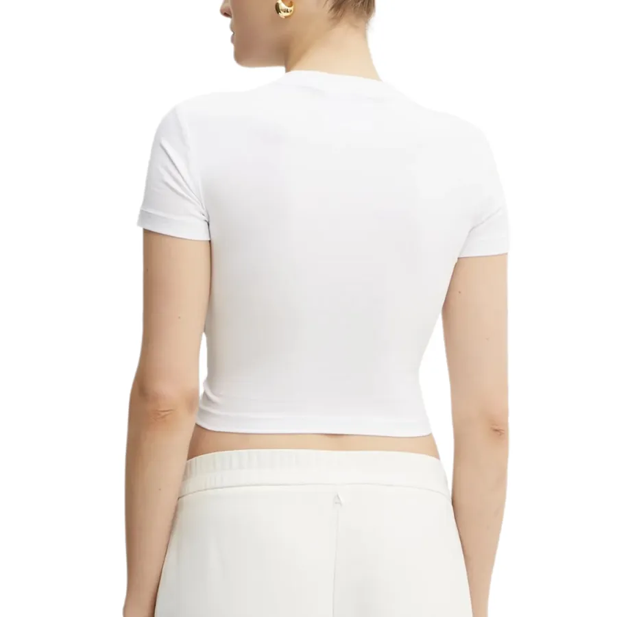 Áo Croptop Nữ Versace Jeans Couture T-Shirt 78HAHC05 CJ02C