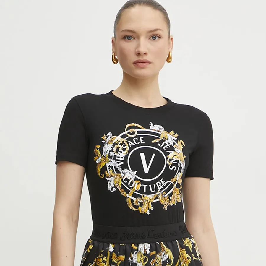 Áo Thun Nữ Versace Jeans Couture T-Shirt 78HAHC01 CJ02C G89